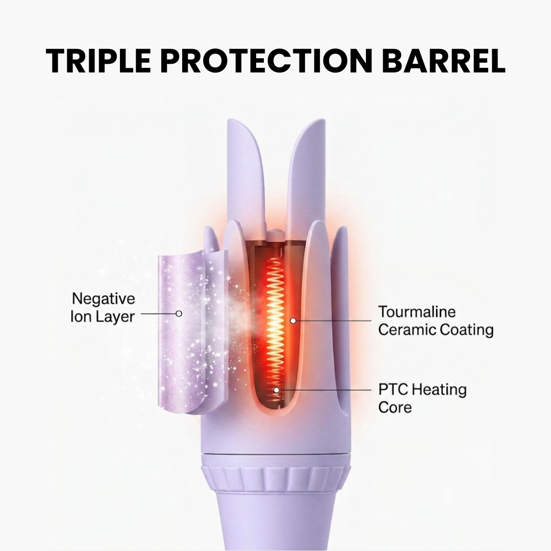 CurlCraft Pro Ceramic Auto Curler