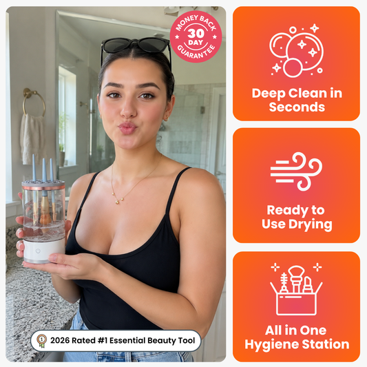 CleanSpin Pro - Electric Makeup Brush Cleaner, Dryer & Storage