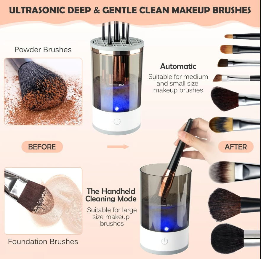 CleanSpin Pro - Electric Makeup Brush Cleaner, Dryer & Storage